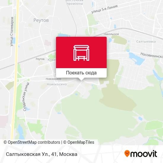 Карта Салтыковская Ул., 41