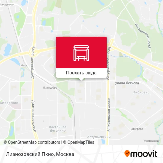 Карта Лианозовский Пкио