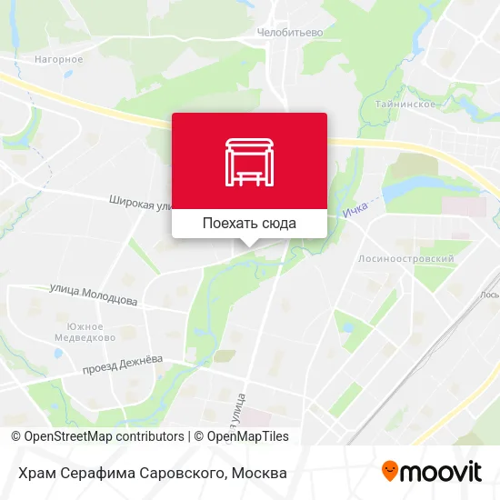 Карта Храм Серафима Саровского
