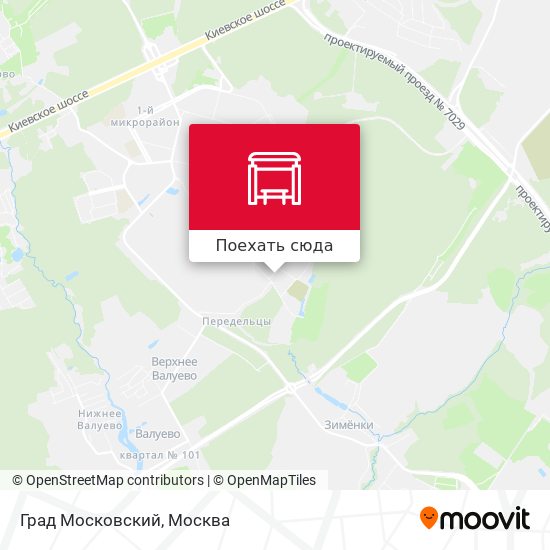 Карта Град Московский