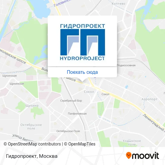 Карта Гидропроект