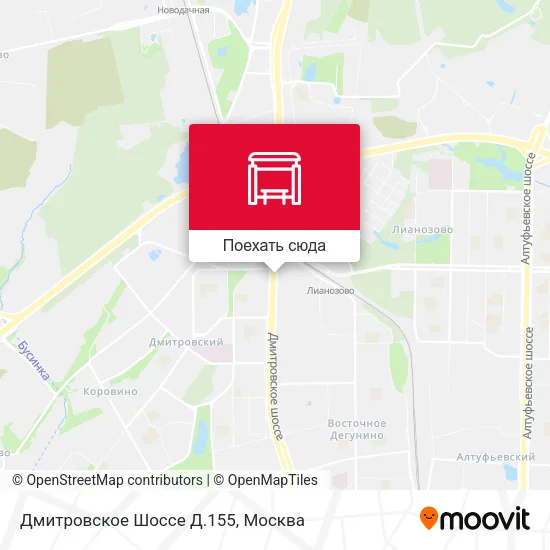 Карта Дмитровское Шоссе Д.155