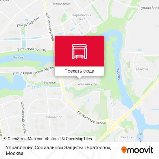 Карта Управление Социальной Защиты «Братеево»