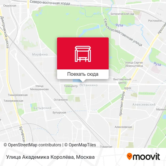 Карта Улица Академика Королёва