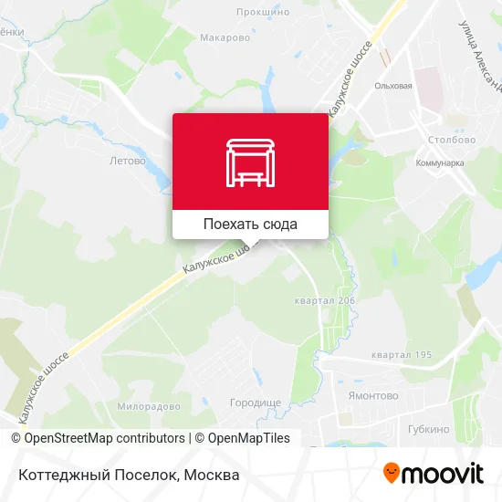 Карта Коттеджный Поселок