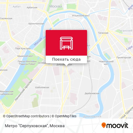Карта Метро "Серпуховская"