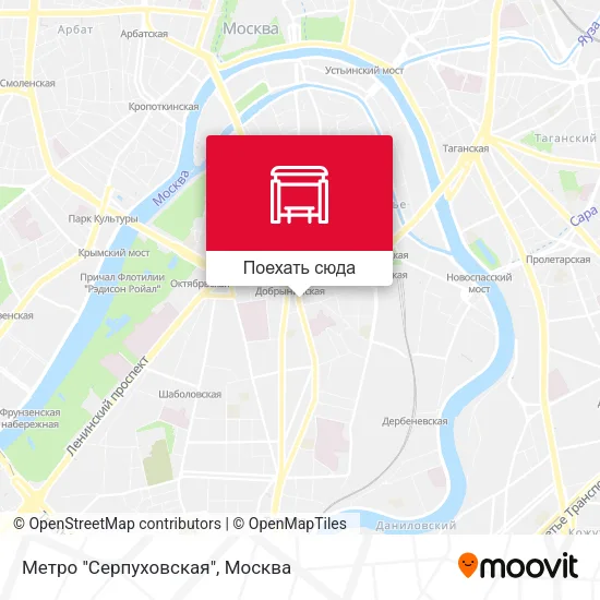 Карта Метро "Серпуховская"