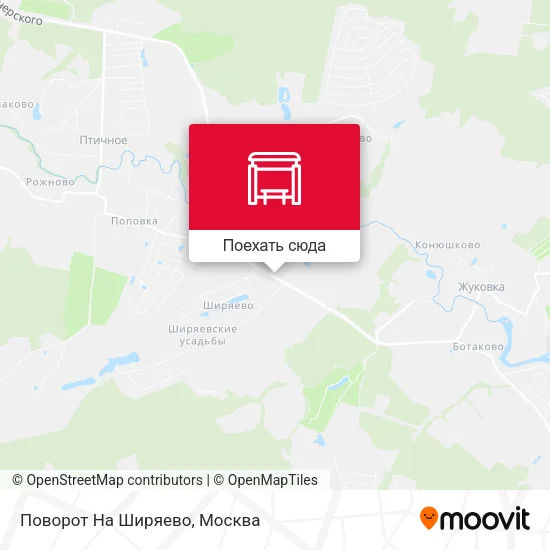 Карта Поворот На Ширяево