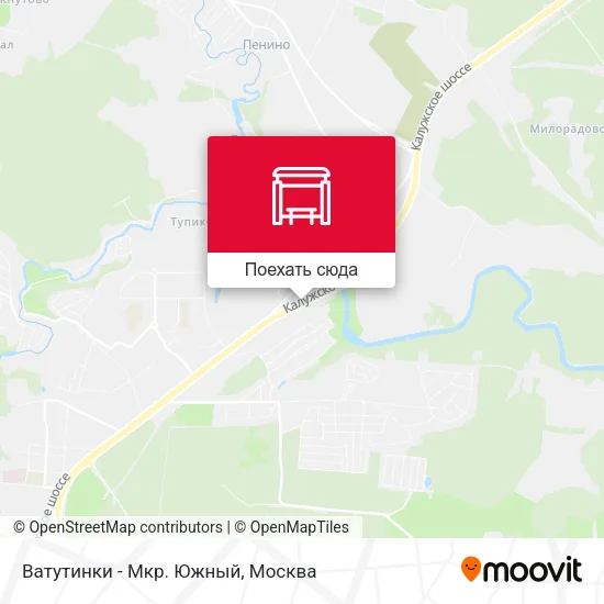 Карта Ватутинки - Мкр. Южный