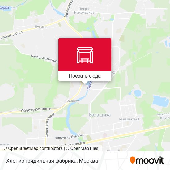 Карта Хлопкопрядильная фабрика