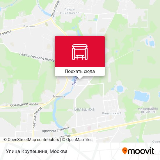 Карта Улица Крупешина