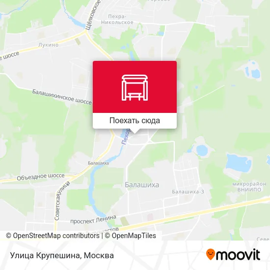 Карта Улица Крупешина