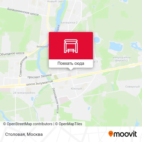 Карта Столовая