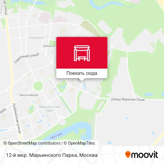 Карта 12-й мкр. Марьинского Парка