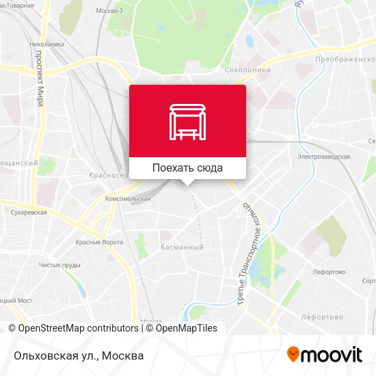 Карта Ольховская ул.