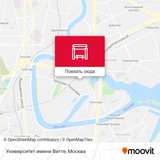 Карта Университет имени Витте
