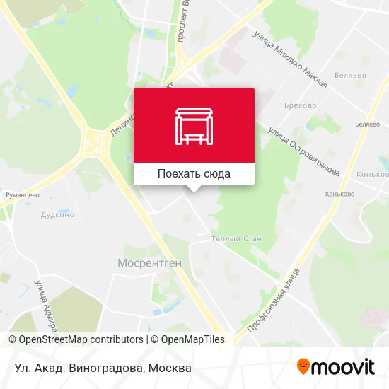 Карта Ул. Акад. Виноградова