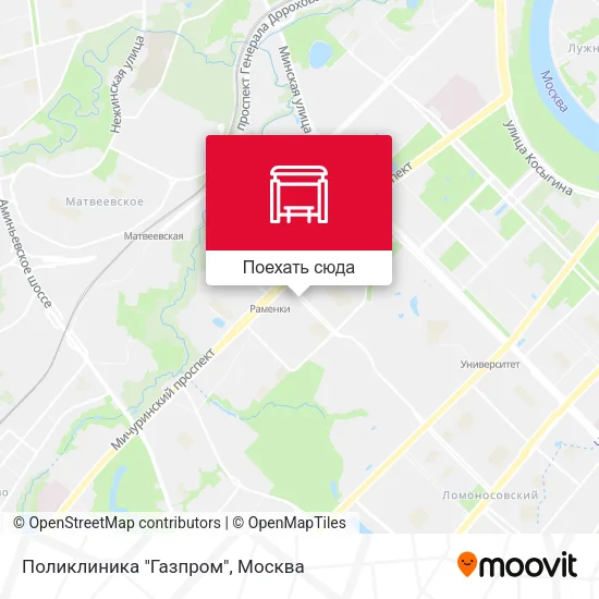 Карта Поликлиника "Газпром"