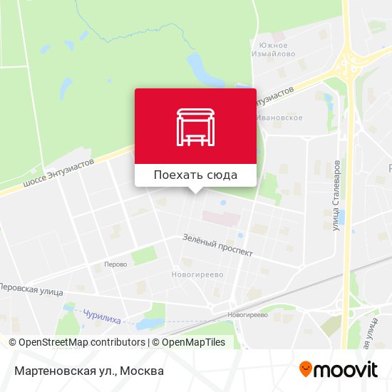 Карта Мартеновская ул.