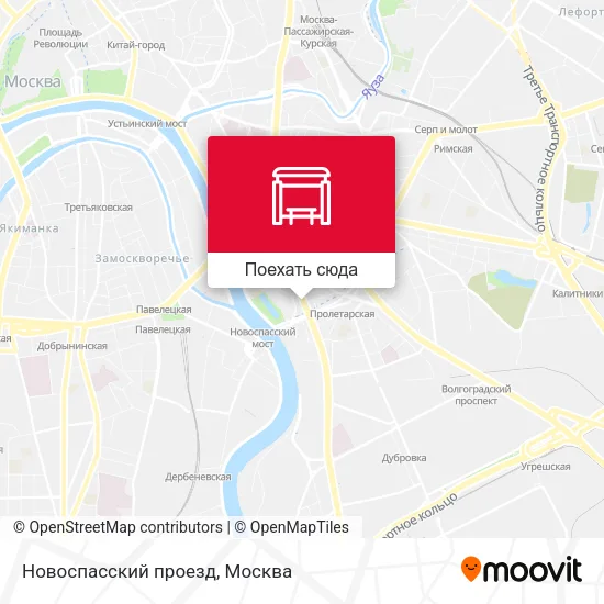 Карта Новоспасский проезд