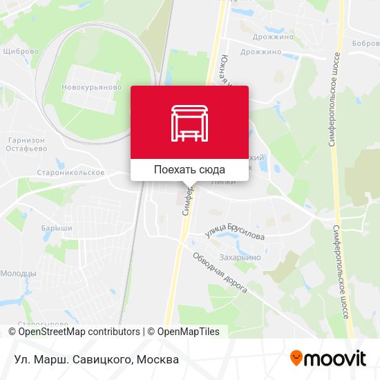 Карта Ул. Марш. Савицкого