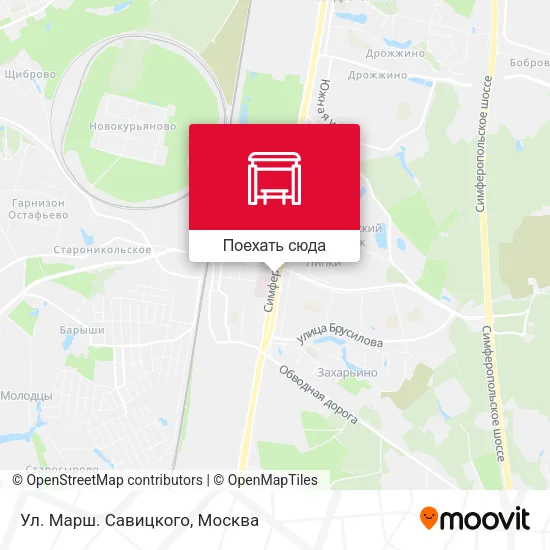 Карта Ул. Марш. Савицкого