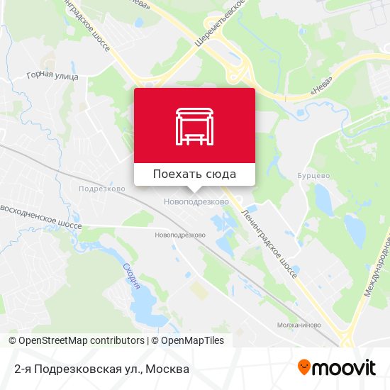Карта 2-я Подрезковская ул.
