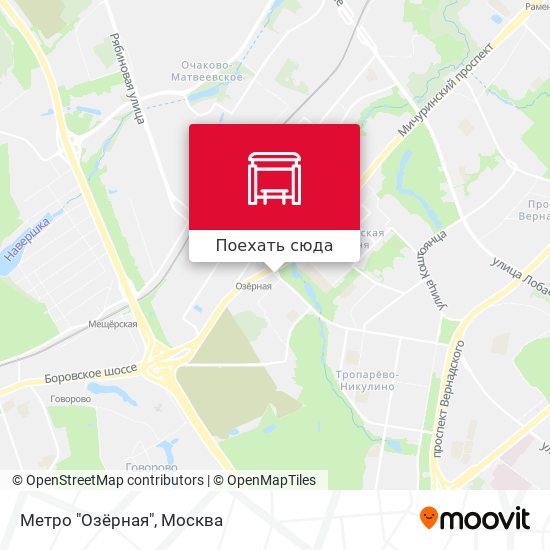 Метро озерная на карте москвы