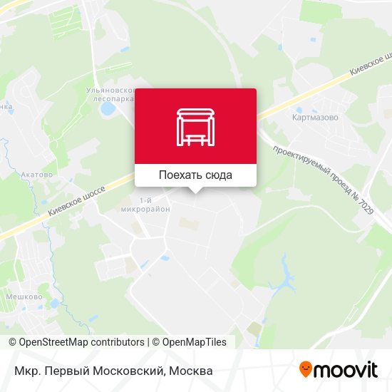 Карта Мкр. Первый Московский