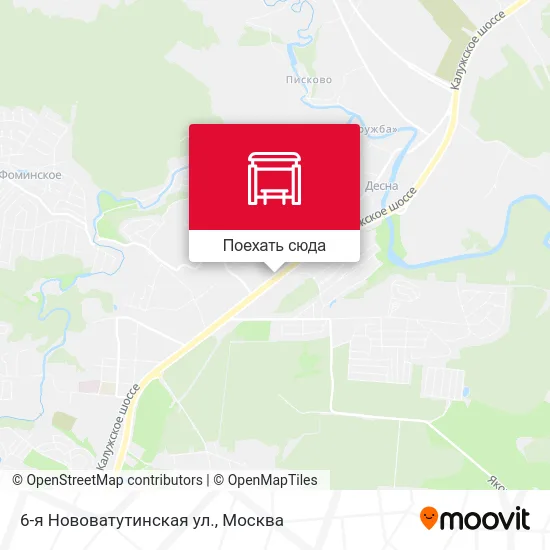 Карта 6-я Нововатутинская ул.