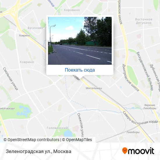 Карта Зеленоградская ул.