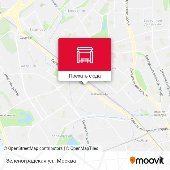 Карта Зеленоградская ул.