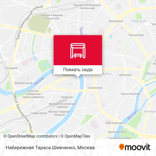 Карта Набережная Тараса Шевченко