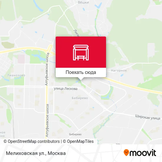 Карта Мелиховская ул.