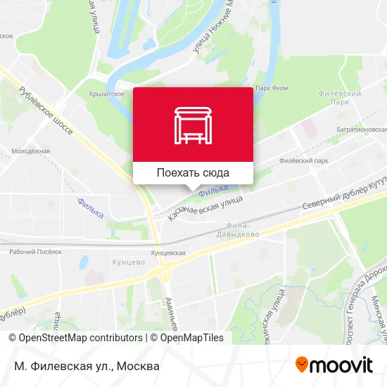 Карта М. Филевская ул.