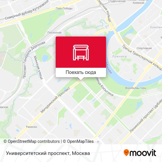 Карта Университетский проспект