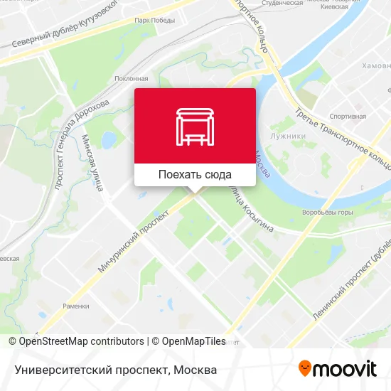Карта Университетский проспект