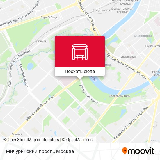 Карта Мичуринский просп.