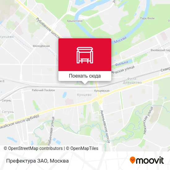 Карта Префектура ЗАО
