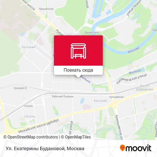 Карта Ул. Екатерины Будановой