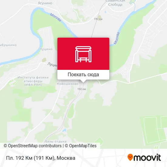 Карта Пл. 192 Км (191 Км)