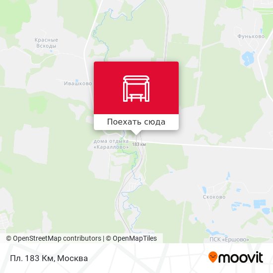 Карта Пл. 183 Км