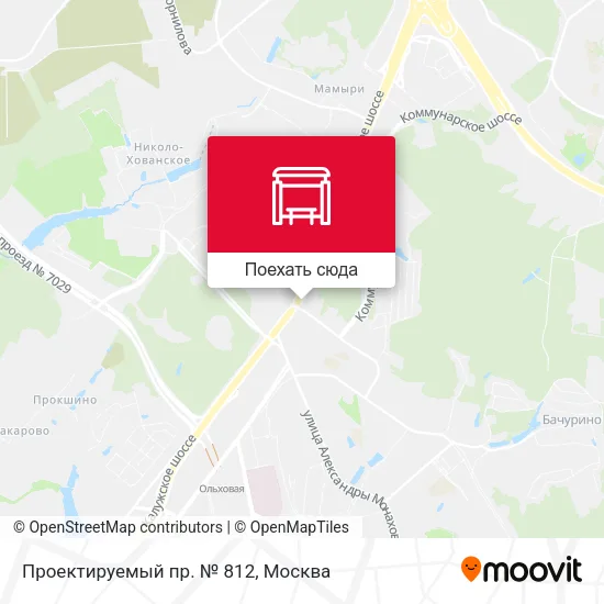 Карта Проектируемый пр. № 812