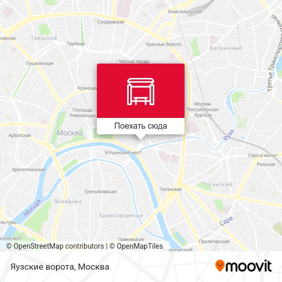 Карта Яузские ворота