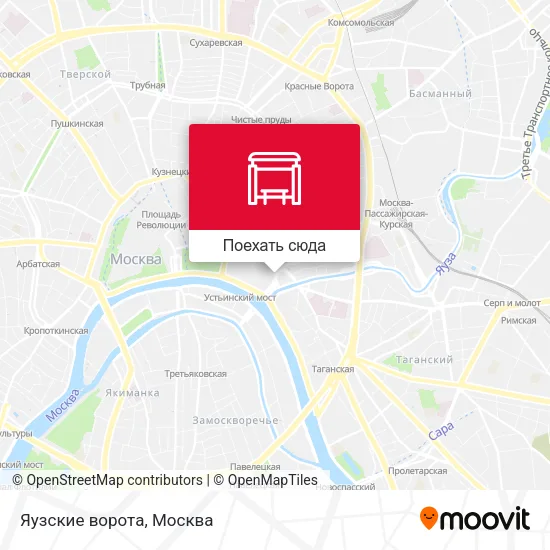 Карта Яузские ворота