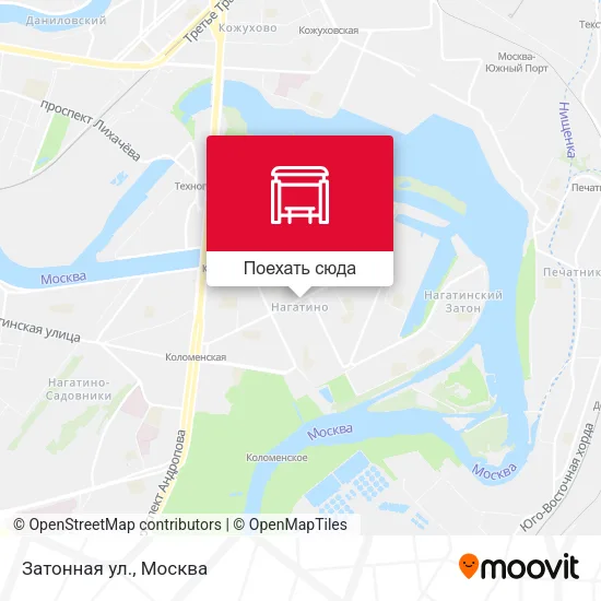 Карта Затонная ул.