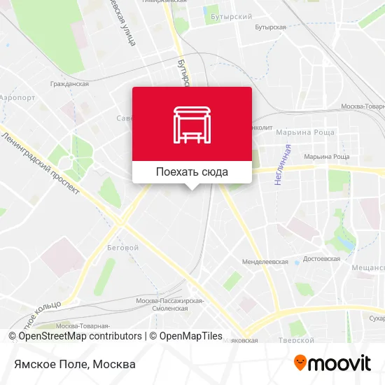 Карта Ямское Поле