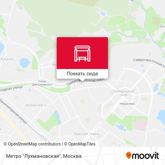 Карта Метро "Лухмановская"