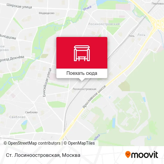 Карта Ст. Лосиноостровская