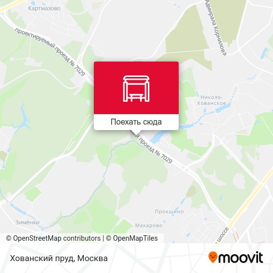 Карта Хованский пруд